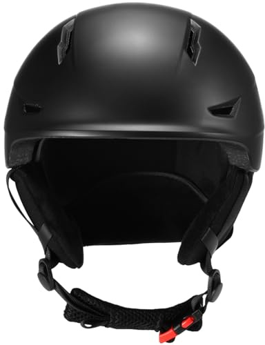 Kavolet Casque de snowboard pour adulte, casque de ski pour homme/femme avec cache-oreilles amovibles Casque de ski de sécurité avec lunettes de protection Sangles fixes Ski professionnel Casque de