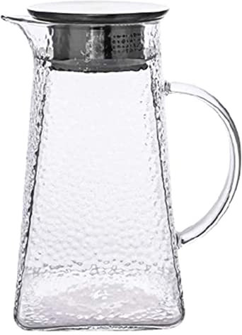 TJLVYCNB Glass Teapots Teapot Teapot 1300ML Kettle with Lid Glass Teapot Large Capacity Household Office Hospitality Transparent Pitcher Tea Pots Glass Teapots
