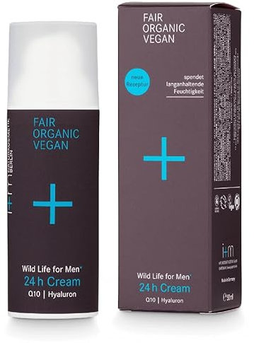 i+m® Herren Gesichtscreme 50ml · 24h Cream · Beruhigend & feuchtigkeitsspendend · Gesichtspflege mit Hyaluronsäure & Q10 für Männer · Hautpflege für trockene Haut · Vegan, Naturkosmetik
