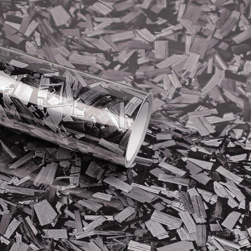 Forged Carbon Folie,Glänzend Selbstklebend Autofolie aus Vinyl für Auto,Motorrad,Fahrrad DIY innen außen,150 X 30cm,Auto Schutz Carbon Folie (Silber, 150X30CM)