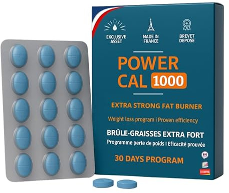 venteo - Programme puissance 1000 Brûleur de Graisses | Complément Alimentaire Naturel à Base de Plantes, Algues et Ferments Lactiques | Amincissant extra fort | Programme 30 Jours Made in France
