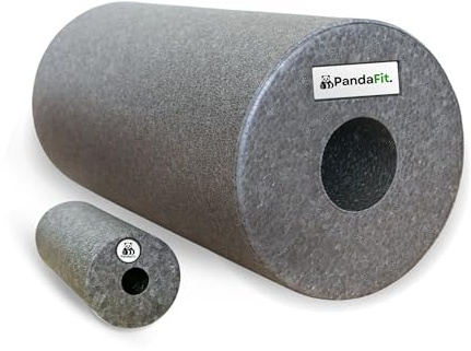 PandaFit Faszienrollen Set 2-teilig | Profi Massage-Set für Rücken, Beine & Fußsohlen | Inkl. Standrad-Faszienrolle & Minirolle | Formstabiler EPP Hartschaum + Premium Qualität