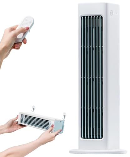 MEIION Breezamax Ventilador, 3 velocidades de ventilación, para colgar en la pared o colocar sobre una mesa
