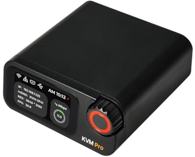 Jnchdghwa NanoKVM-Pro PiKVM 4K IP-KVM GbE WiFi6 HomeLab Server Desk WiFi Fernbedienung NAS AI HD Zweitbildschirm LED-Streifen