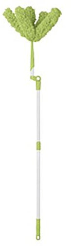 Clean Maxx Staubwischer/Staubwedel mit 5 Köpfen Limegreen/Weiß