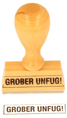 Lagerstempel GROBER UNFUG von Gravurxpress
