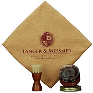 Langer & Messmer kit de cuidado de zapatos 3 piezas marrón oscuro