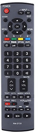 Fosa Smart TV Remote Control, Portable Universal LCD LED Smart TV Remote Control Replacement for Panasonic N2QAYB000239 N2QAYB000222 EUR7651030A EUR7651120 / 71110/76280030 EUR7737250 TX32LXD70 EUR