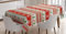 ABAKUHAUS Weihnachten Tischdecke, Reindeer Snowflake, Inn und Outdoor Bereich geeignet Waschbar Druck Klare Farben Kein Verblassen, 140 x 200 cm, Vermilion grün-weiß
