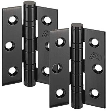 Black Door Hinges 3 Inch 75mm Suitable for Internal Doors