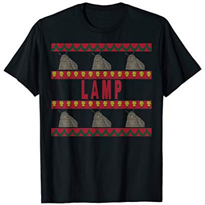 Moth Lamp Meme Ugly Christmas Sweater Style T-Shirt