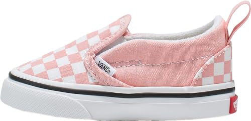 Vans Slip-ON V BS99H1 Powder Pin Rosa Scacchi Scarpe Bambina Sneakers Slip on Elastico 26.5