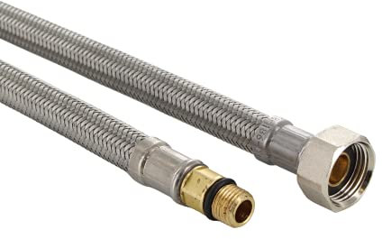 DL-pro 2 mangueras de conexión de 50 cm (2 unidades, G 3/8 pulgadas x M10, longitud flexible para grifo, según KTW-A DVGW (2)