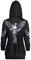 Graceyo Damen Gothic Punk Kapuzenpullover Vintage Retro Schwarz Kapuzenjacke Hoodie Sweatshirt Jacke Mantel Kapuzen Sweatjacke Pulli Streetwear Party Freizeit Kleidung Bluse Tops Outwear