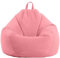 JHLD Cord Sitzsack-Sesselbezug, Sitzsack Stuhlbezug (Ohne Füllung) Extra Große Weiche Sitzsack Hülle Für Kinder Sofabezug-Rosa-90x110 cm