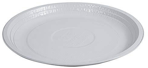 Osviplastic Piatti Piani in Alluminio 100% Riciclabili, Diametro 21,8 cm disponibile in singola confezione da 25 pezzi.