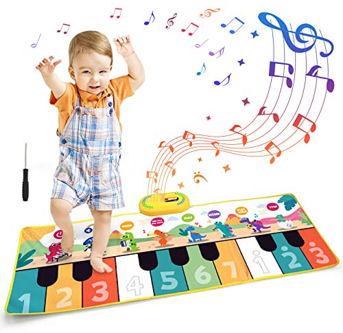 Coolplay Kids Piano Keyboard Mat - Musical Instrument Toy for Boys & Girls - 100x36cm