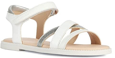 Geox J Sandal Karly Girl, Bianco 4, 33 EU