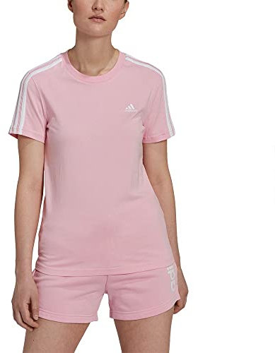 Adidas Womens T-Shirt (Short Sleeve) W 3S T, True Pink/White, HL2043, XS