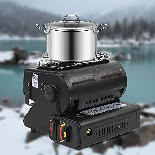 1,3 KW Tragbare Gasheizung - Gas Heizstrahler für Outdoor, Zeltheizung, Mobile Wohnwagen Camping Heizung