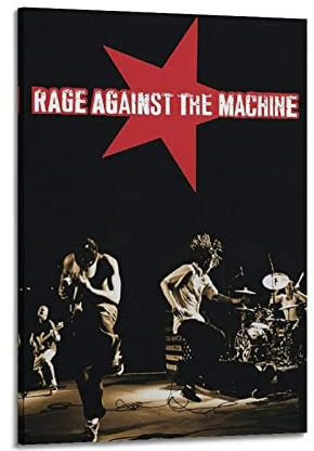 LIOONS Rage Against The Machine Poster, dekoratives Gemälde, Leinwand, Wandposter und Kunstbild, modernes Familien-Schlafzimmer, 50 x 75 cm
