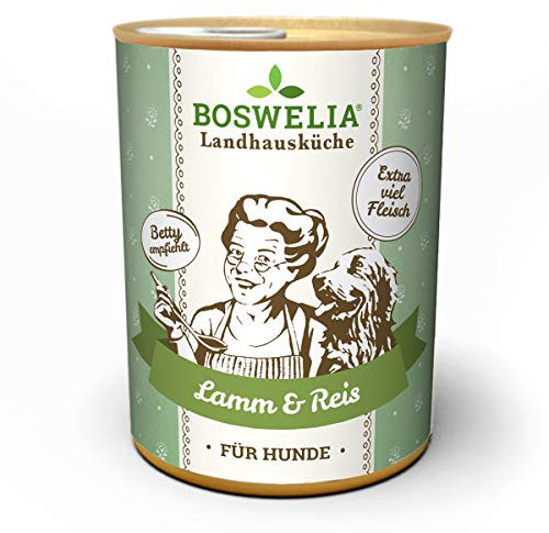 Betty´s Landhausküche Dose Nassfutter Hund, getreidefrei, Beste Qualität, hochwertiges Fleisch, schonend gegart, Bettys, für alle Hunderassen geeignet, Lamm & Reis 800 g
