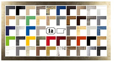 Montana Deluxe Bilderrahmen Posterrahmen 50x150 cm Puzzlerahmen Farbe Gold Antik Blattgold Farbgruppe A Klares Kunstglas