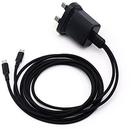 Fuworance UK Plug Rapid Micro USB Charger Charging Cable For Motorola 2 Way Radio T82 T62 T92 XT185 Walkie Talkie PMPN4214AR UK Plug