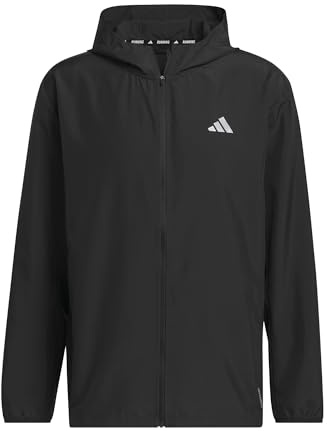 adidas Herren Run It Stripes Jacket, Black, L