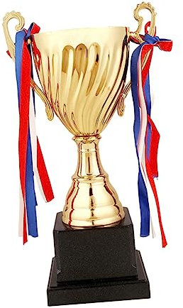 Toddmomy Metal Trophy Game Trophy Design for Basketball Sports Competition Student Award