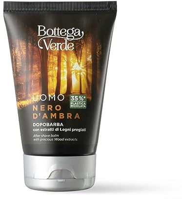 Bottega Verde - Nero d'Ambra - Aftershave Balsam mit Extrakten aus Edelholz (75 ml)