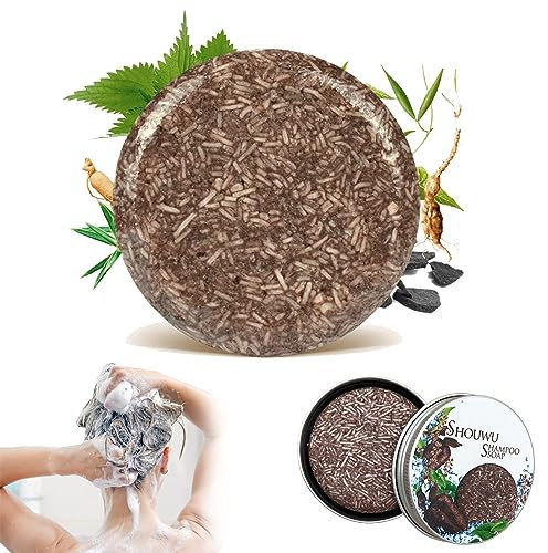 TAPT 3 Stück Grau Glanz Shampoo Bar, Natürliche Grau Glanz Haar Revitalisierung, Festes Shampoo für Männer und Frauen
