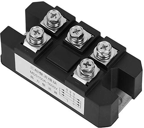 3-Phasen-Brückengleichrichter, Diodenbrücke Brückengleichrichter MDS 100A Brückengleichrichter für AC-DC-Motorantrieb AVR-Schalten, PWM-Wechselrichter, Elektrischer Stromeingang