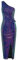 GRACE KARIN Damen Pailletten Abendkleid für Hochzeit Elegant Cocktailkleid für Party Violett auf Schwarz XL