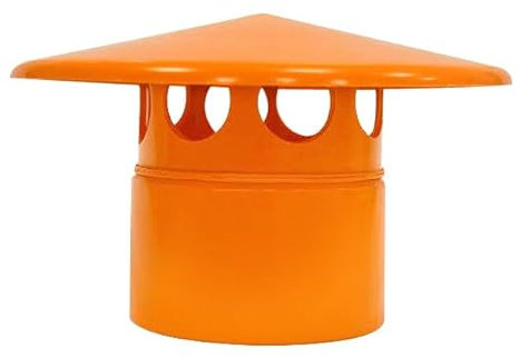 Testa esalatore in pvc - Colore Arancio - Diametro 110