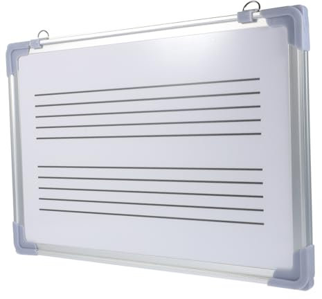 Magnetisches Musiknoten Whiteboard 30X45Cm – Doppelseitige Schreibtafel Für Musikunterricht Und Notenpraxis Wandmontage Wiederbeschreibbar Und Leicht Zu Reinigen