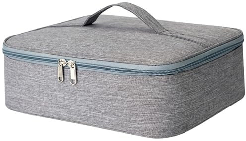 Insulated Casserole Carriers for Hot or Cold Food Insulated Food Carrier with Aluminum Film Lining and Sturdy Handle Portable Food Warmer Bag for Work Potluck Parties Picnic Cookout