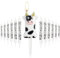White Black Cow Birthday Candle,Cow Number 1 Candle for Cake, Girls Boys 1st Birthday Decorations, Cowboys Cowgirl Party Decorations, Farm Animal Themed for Girl Boy Birthday Party Supplies