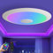 JDONG Led Deckenleuchte mit APP-Steuerung und Fernbedienung Bluetooth Deckenlampe dimmbar 72W 60CM, 3000-6500 Kelvin, Farbwechsel
