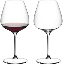 RIEDEL Pinot Noir/Nebbiolo/Aperitivo - Kristallglas - 750ml (voll) - 2er Set - 6424/07 - Grape At Rotweinglas, Spülmaschinenfest