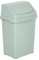 [Silver Sage] - High Grade Plastic Rectangular 50L Litre Bin with Swing Style Removable Lid Under Kitchen Counter Bin Waste Recycle Dustbins Refused Bin For Kitchen, Bathroom & Office – Made In UK