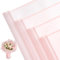 RUSPEPA 20 fogli di carta da regalo per fiori, carta da imballaggio impermeabile per bouquet floreali, forniture per fioristi per compleanni, feste, matrimoni e bricolage - Rosa