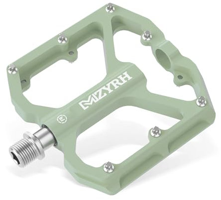 MZYRH Mountainbike Pedale, 9/16 3 Lager Fahrradpedale, rutschfeste leichte Aluminiumlegierung Fahrrad Plattform Pedale für Mountainbike, Rennrad (Grün)