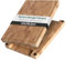MAKUMORI Premium Schneidebrett aus Massivholz, Stirnholz, End Grain 40x29x3cm - Aus Heveaholz -FSC®-zertifiziert, Standfüße, Saftrinne und große Griffmulden