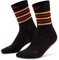 CEP - Laufsocken mit Kompression für Damen, Portugal Mid Cut Socks, mittellange Kompressionsstrümpfe, Größe IV/L / 42-45, black/red/marigold