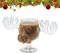 ZLFX ElchgläSer WeihnachtsgläSer National Weihnachtsurlaub, ElchgläSer Christmas Vacation, Elch GläSer Moose Mug Elchglas Elchtasse FüR Kaffeetee GeträNke