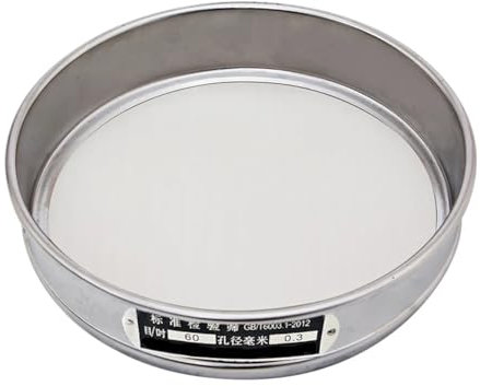 Setaccio per farina, 1 pezzo, diametro 20 cm, 10, 50, 80, 100, 150, 200, 300, 400 maglie, setaccio standard per test di laboratorio, campionamento, ispezione, farmacopea, setaccio per farina, setaccio
