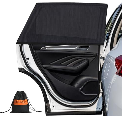 Ehomfory Parasol Coche Bebe (2 Unidades), 2025 Upgrade Spandex Elástico Mejorado, Protección UV Eficaz, para Proteger Niños y Mascotas, Apto para La Mayoría De Coches