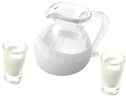 ifundom 1ensemble Miniature Décoration De Maison Ensemble De Mini Pot à Lait pour Maison De Poupée Accessoire De Décor De Réaliste pour Amateurs De Et Miniatures