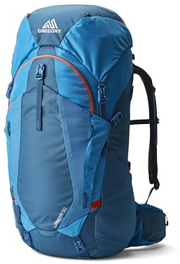 Gregory Youth BKPK'ing - Wander 50 - Kinder Wanderrucksack, 71 cm, 50 L, 1.45 KG, Verstellbarer Kinder-Tagesrucksack für Wandern, Trinksystem-kompatibel, Blau (Pacific Blue)